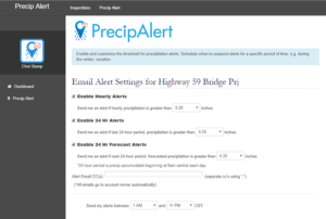 PrecipAlert: Alert email alert settings 300x202 - PrecipAlert: Alert