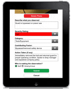 Safety observation and iPad