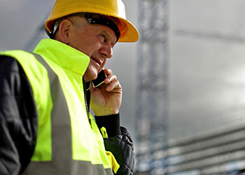 man on phone