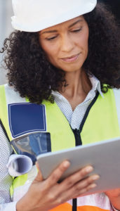 Woman with iPad