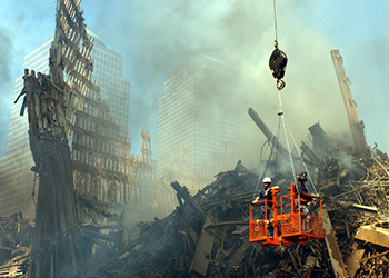 9/11 Tribute, image of Ground Zero