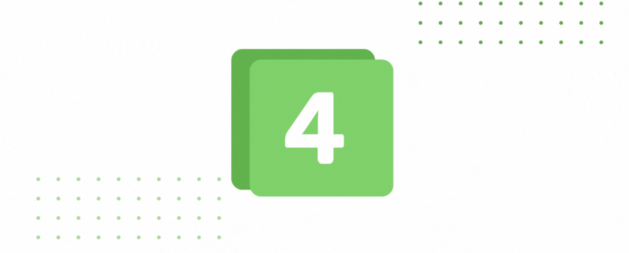 number four animated banner