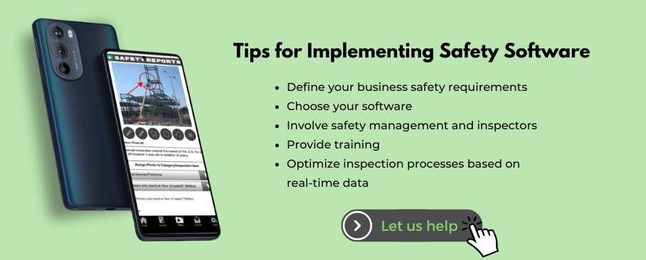 tips for implementing safety inspection software